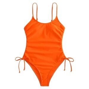 Plus Solid Rib Swimsuit